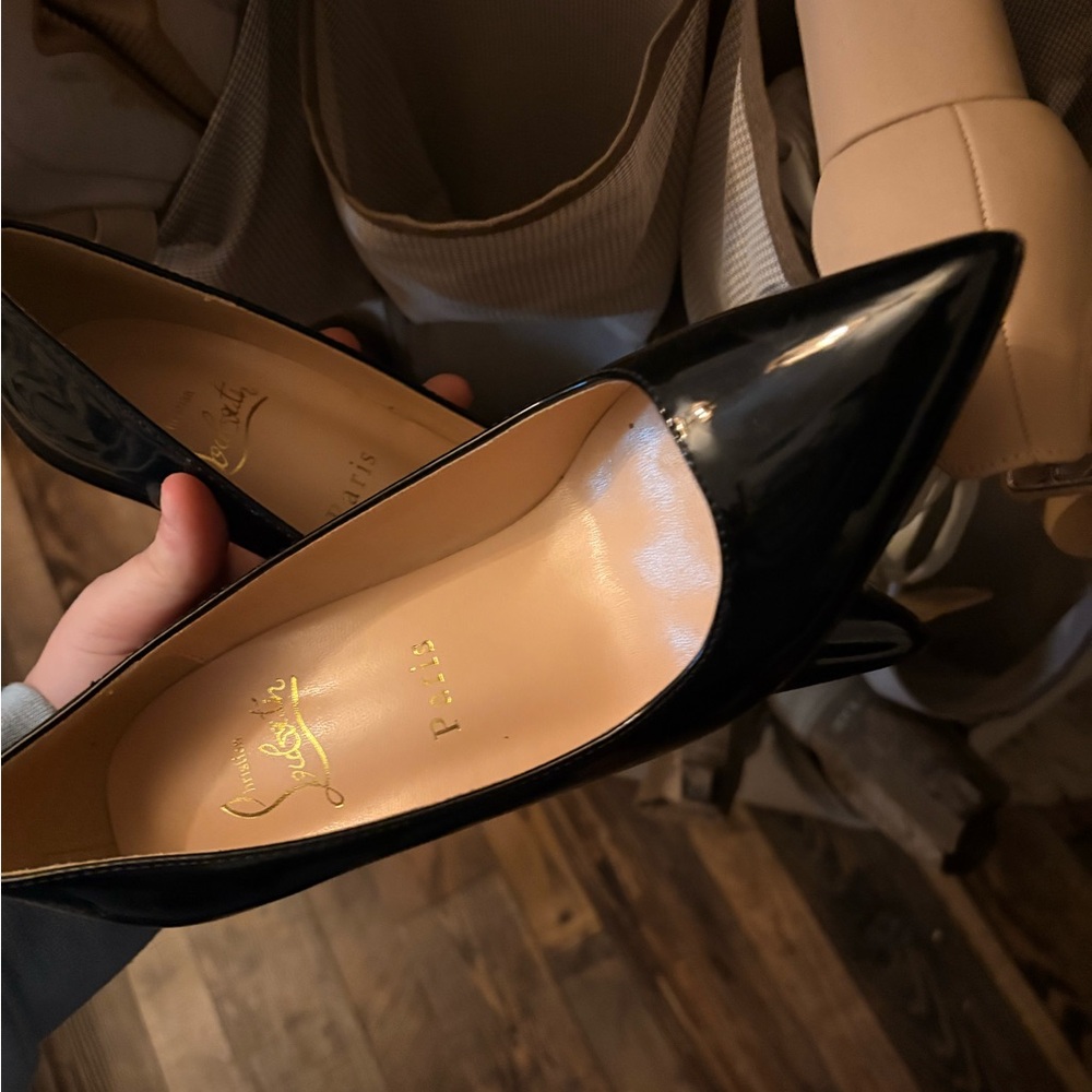 Elegant Black Patent Leather Heels